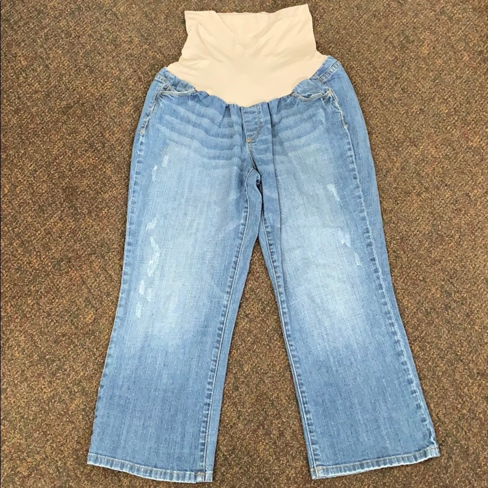 American Star Maternity Denim Capris